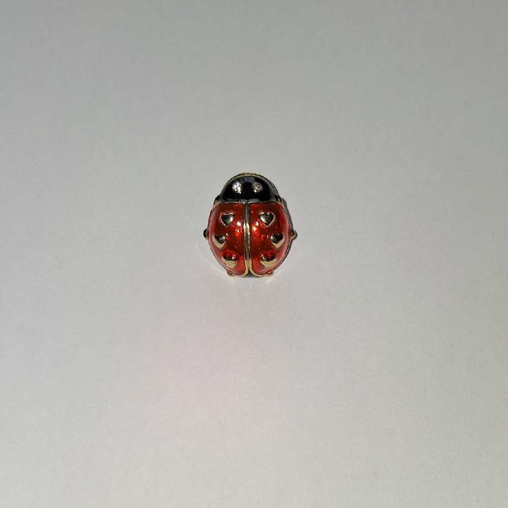Avon Love Bug Lapel Pin Brooch- Red and Black